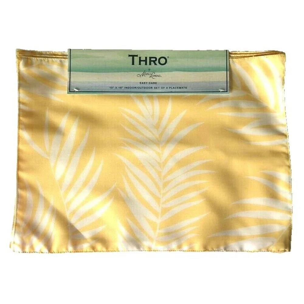 Thro Palm Leaf Placemats 13x18